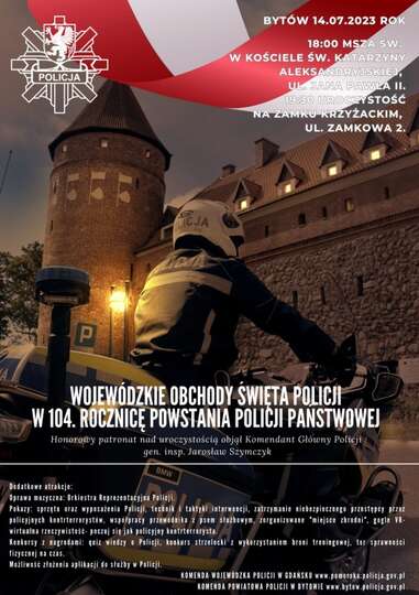Wojewódzkie obchody Święta Policji w Bytowie