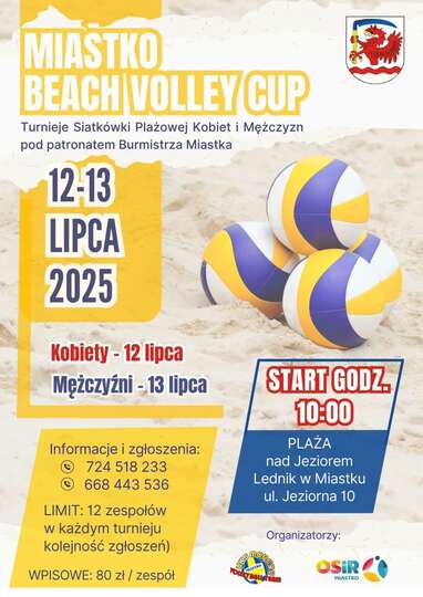 Beach Volley Cup Turniej siatkówki Plażowej Kobiet w Miastku