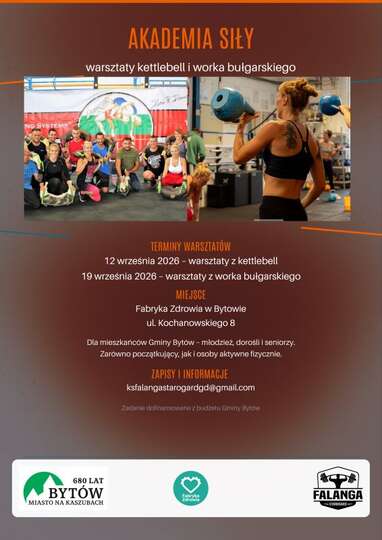 Akademia Siły – warsztaty kettlebell i worka bułgarskiego